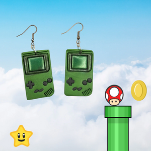 Green Nintendo Gameboy - Hook Dangles