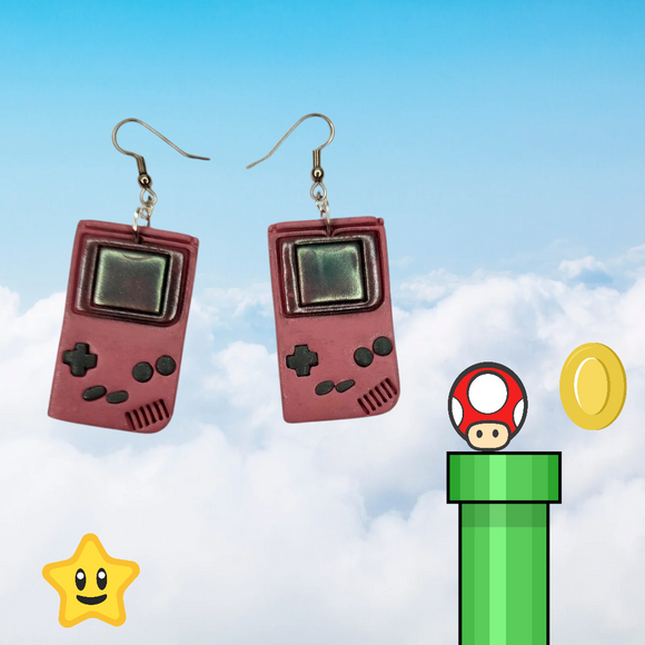 Pink Nintendo Gameboy - Hook Dangles
