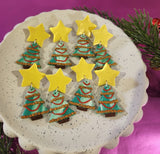 Festive Christmas Trees with big Stars