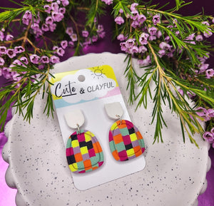 'Wicked Fun Land' Chequered Dangles