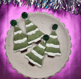 Statement Snowy Green Christmas Tree dangles