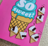 Soft Serve Cones With Flakes