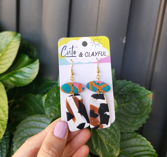 Candice - Hook dangles, oval/ rectangular