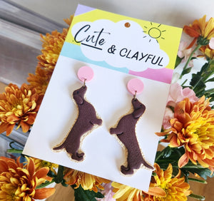 Dachshund doggy dangles - Pink