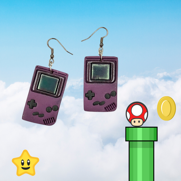 Purple Nintendo Gameboy - Hook Dangles