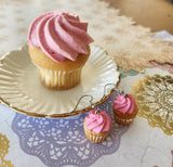 Strawberry Cupcake Dangles