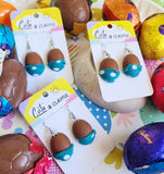 Easter Egg Dangles. Blue spots