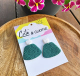 Lace Dangles - Green Statement