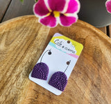 Lace Hoops - Purple