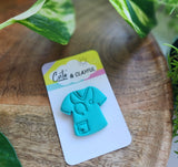 Medical Doctor/ Nurse Scrubs Brooch. Mint