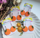 Oranges -Clay dangles