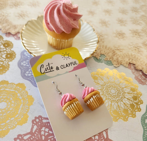 Strawberry Cupcake Dangles