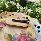 Chocolate Iced Finger Bun Hair Clip