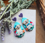 Pug Statement Dangles - Cinnamon and Diamond
