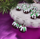 Christmas Holly Puddings - Hook dangles
