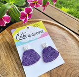 Lace Dangles- Purple Statement