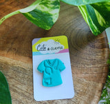 Medical Doctor/ Nurse Scrubs Brooch. Mint