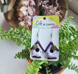 Bird House Dangles- Soft blue birds with light wings