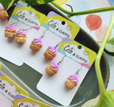 Lavender Cupcake Dangles