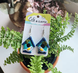 Bird House Dangles-Baby blue birds with yellow wings