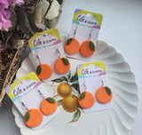 Oranges -Clay dangles