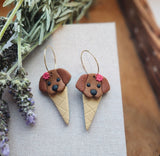 Pup Cone Hoops - Petal