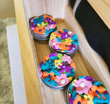 Jungle floral trinket jars