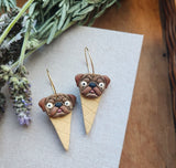 Pug Cone Hoops - Leon