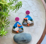 Pelican Dangles - Pink tops 'Bindie'