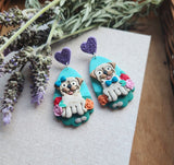 Pug Statement Dangles - Cinnamon and Diamond