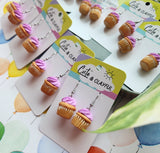 Lavender Cupcake Dangles