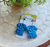 Medical Doctor / Nurse Scrubs - Blue Hoops