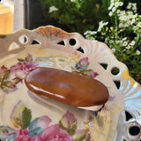 Chocolate Iced Finger Bun Hair Clip