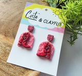 Cowgirl Dangles - Pink and Red