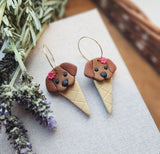 Pup Cone Hoops - Petal