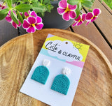 Lace Dangles - Teal Arch