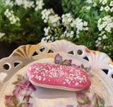 Pink Strawberry Iced Finger Bun Hair Clip