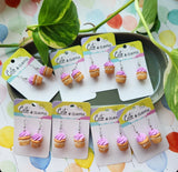 Lavender Cupcake Dangles
