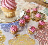 Strawberry Cupcake Dangles
