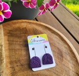 Lace Hoops - Purple