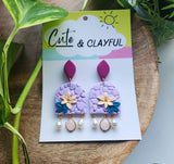 Statement Floral Dangles - 'Clare'