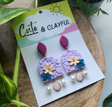Statement Floral Dangles - 'Clare'