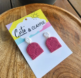Lace Dangles - Pink Arch