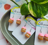 Strawberry Cupcake Dangles