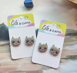 Kitten studs. Grey