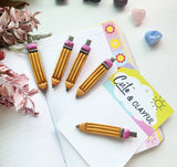 Pencil Hairclips - Teacher essentials