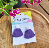Lace Dangles- Purple Statement