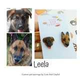 ** Customised Pet Earrings (Cat or dog) pls read description for info before you purchase
