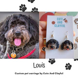 ** Customised Pet Earrings (Cat or dog) pls read description for info before you purchase